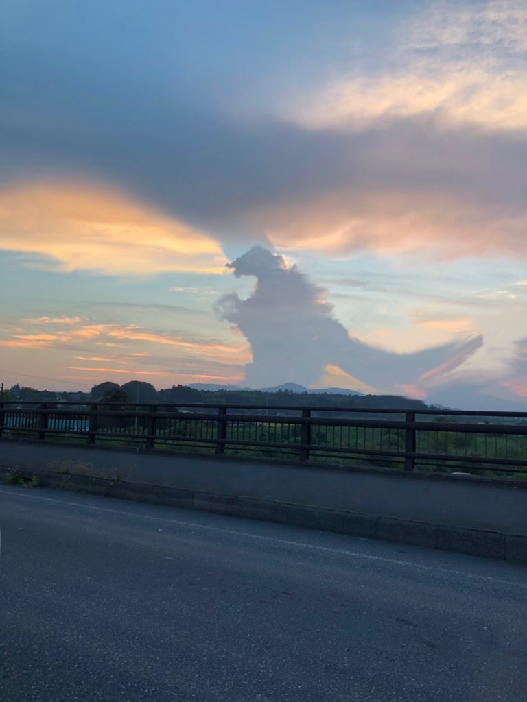奇跡の瞬間を捉えた貴重な写真・画像まとめ：ゴジラの雲