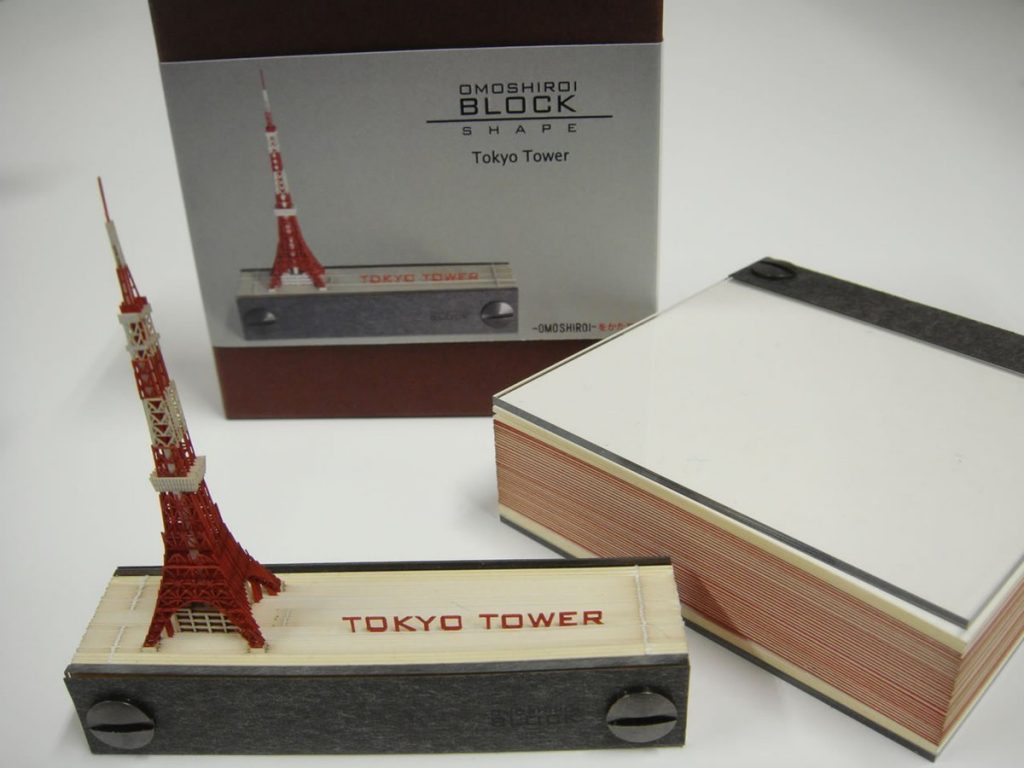 メモ書きすればするほど東京タワーになっていくメモ帳「OMOSHIROI BLOCK」が凄いと話題に
