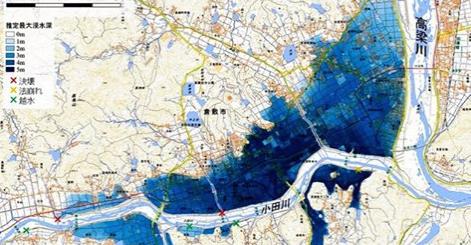 西日本豪雨での水害はハザードマップ通りだった。自分の居住地のハザードマップは把握しとこう！