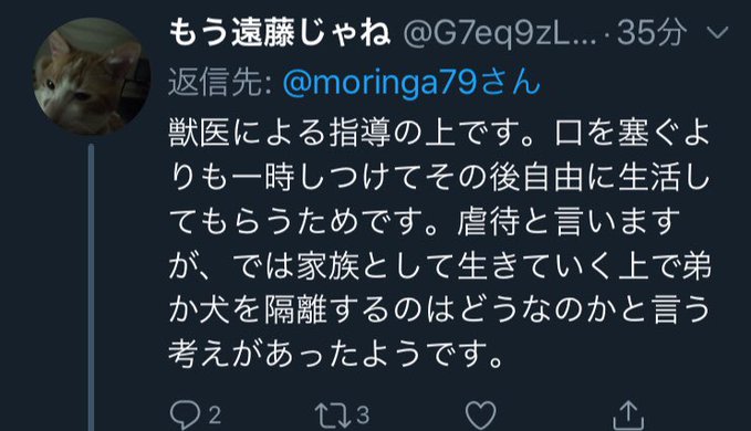 @aris3781の兄と思われるアカウントが虐待を躾だと釈明