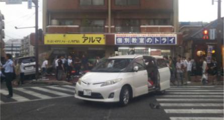 福岡多重衝突死亡事故の現場写真