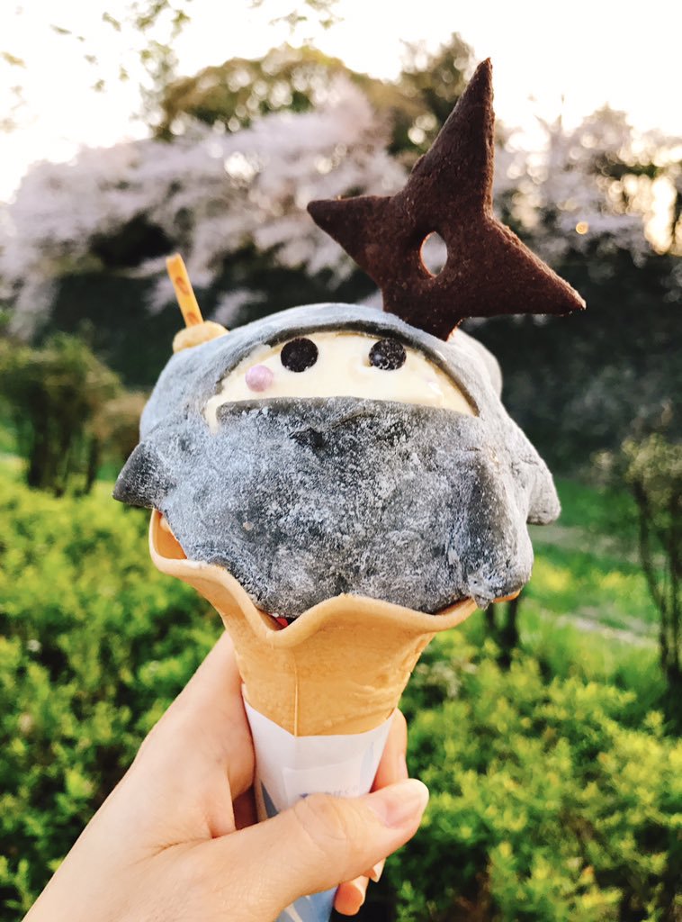 名古屋城・金シャチ横丁の宗春ゾーンで販売中の忍者アイスが可愛すぎてインスタ映えすると話題に！