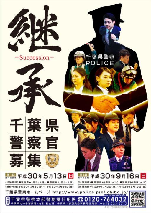 各都道府県の警察のポスター：
