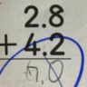 【この算数教育が理解できません】「7.0」と回答した娘はテストで不正解となりました。正解は「7」だそうです。