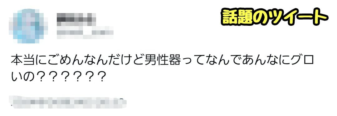 女性「チンコってなんであんなグロいの？」→ 男性「は？マンコの方がグロいだろ」→どっちがグロいか大論争に・・・